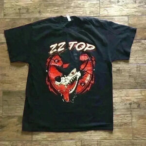 ZZ Top Black t-shirt Men Large
